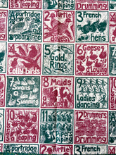 Load image into Gallery viewer, Set of 6 Christmas organic cotton napkins - in a gift box