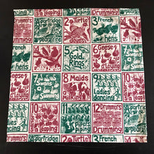 Load image into Gallery viewer, Set of 6 Christmas organic cotton napkins - in a gift box