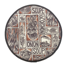 Load image into Gallery viewer, French Onion Soup Illustrated Recipe Cooker Hob Cover, comes with cooking instructions