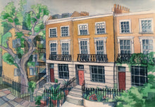 Load image into Gallery viewer, House Portrait by Kate Guy of terraced house in Camden London