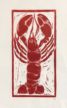 Load image into Gallery viewer, Linocut print Lobster Ingredients prints by Kate Guy Prints