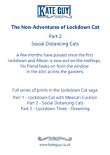 Load image into Gallery viewer, Social Distancing Cats (Lockdown Cat 2)  Greetings Card
