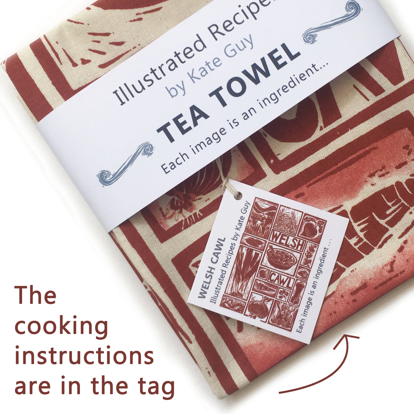 Welsh Cawl Illustrated Recipe | Organic Cotton Apron