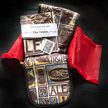 Load image into Gallery viewer, Yorkshire steak and ale pie illustrated recipe gift set lino cut print by Kate Guy Prints