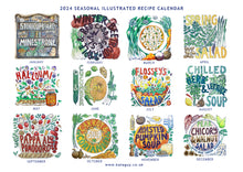 Load image into Gallery viewer, Illustrated Seasonal Recipe Calendar 2024
