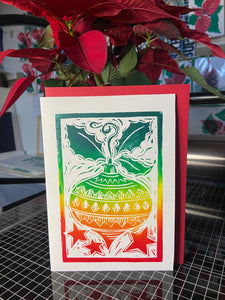 Hand Printed Christmas Cards