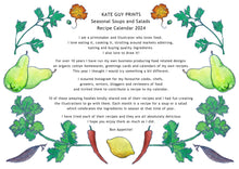 Load image into Gallery viewer, Illustrated Seasonal Recipe Calendar 2024
