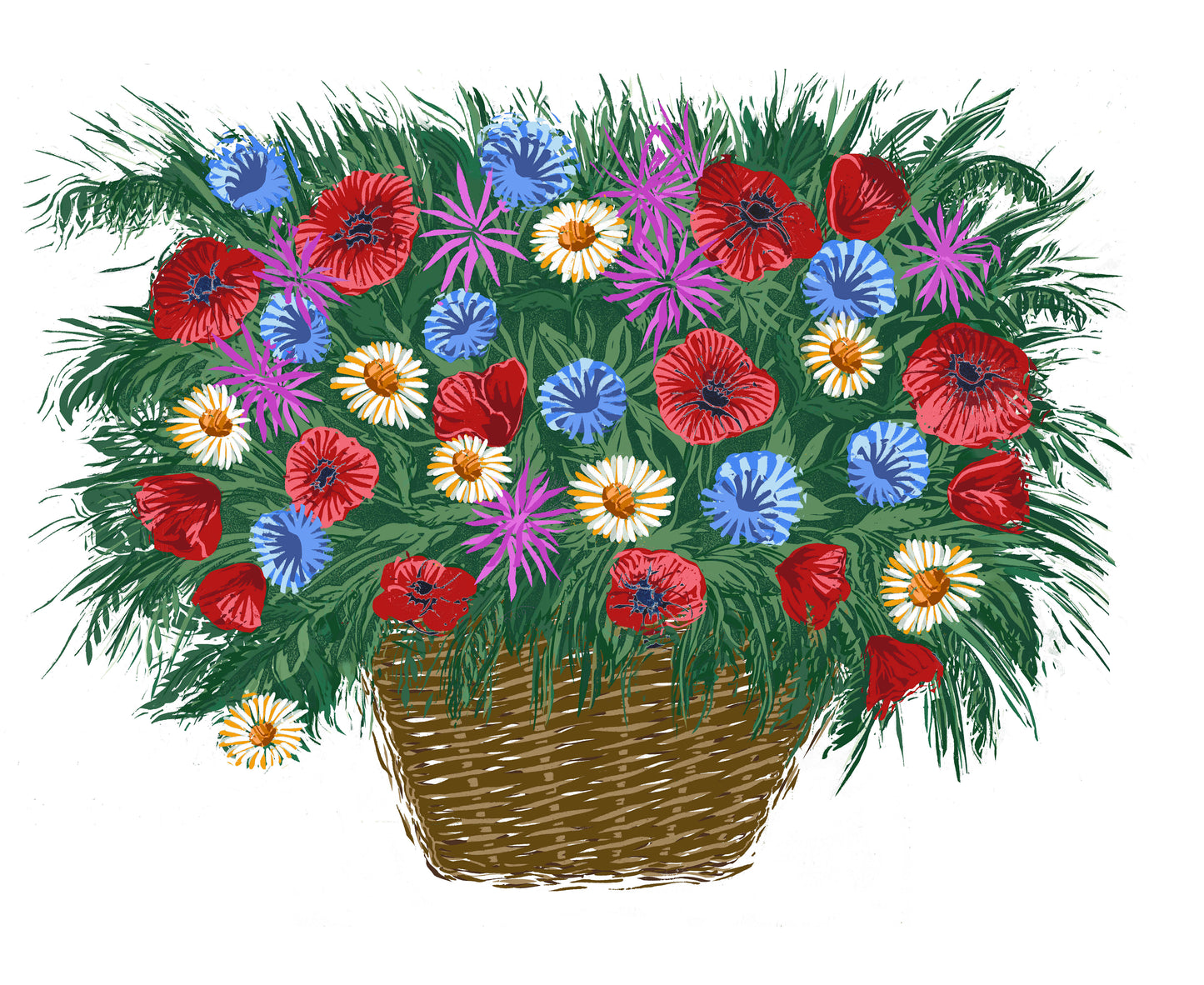 Royal Windsor Flower Show 2024 - Wild Flowers Basket