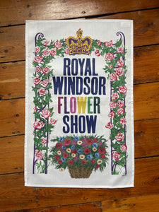 Royal Windsor Flower Show 2024 Organic Cotton Tea Towel