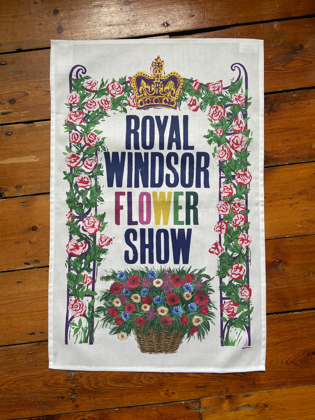 Royal Windsor Flower Show 2024 Organic Cotton Tea Towel