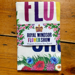 Royal Windsor Flower Show 2024 Organic Cotton Tea Towel