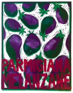 Parmigiana Melanzane Linocut Prints
