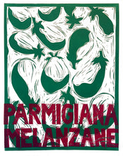 Load image into Gallery viewer, Parmigiana Melanzane Linocut Prints

