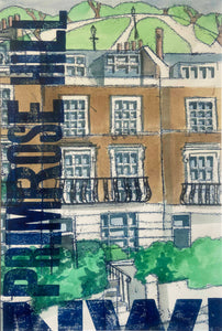 London Cityscapes - Monoprint with Letterpress prints