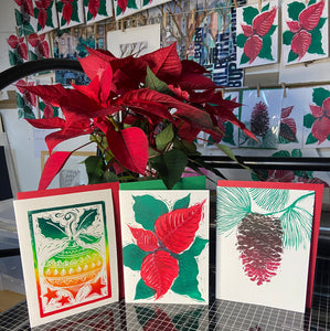 Hand Printed Christmas Cards
