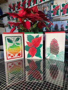 Hand Printed Christmas Cards