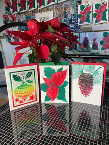 Hand Printed Christmas Cards