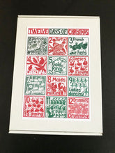 Load image into Gallery viewer, Set of 6 Christmas organic cotton napkins - in a gift box
