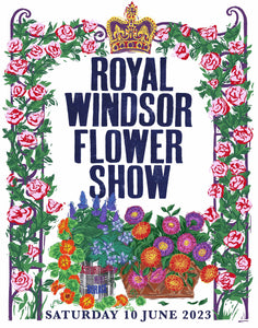 Artwork for the Royal Windsor Flower Show 2023 by Kate Guy Prints
