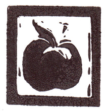 Load image into Gallery viewer, Linocut print small apple Kate Guy Prints
