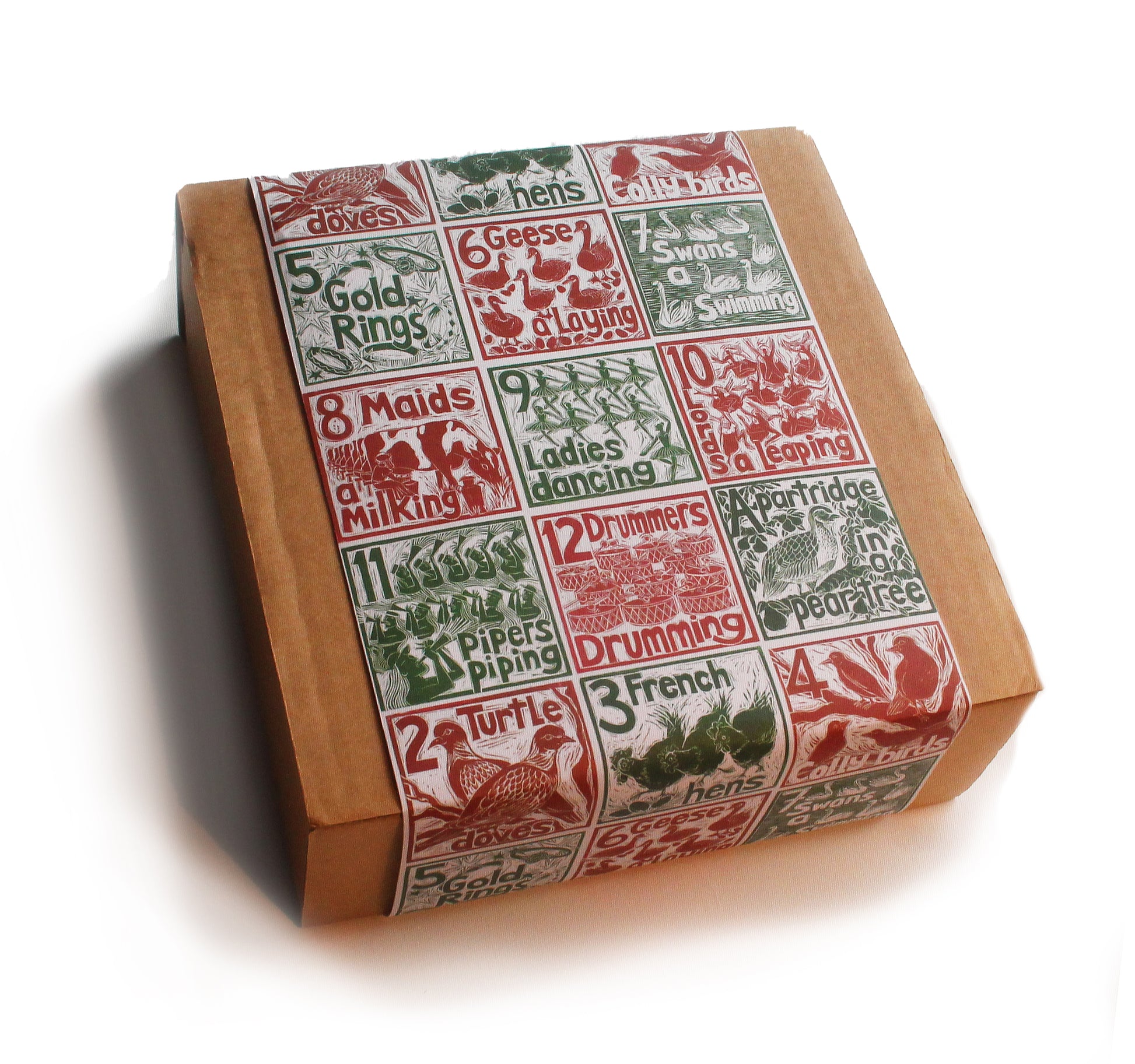tomato soup illustrated recipe gift set Kate Guy prints lino cut tea towel, apron and oven glove