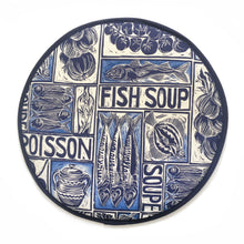 Load image into Gallery viewer, Fish Soup illustrated recipe cooker hob cover comes with cooking instructions
