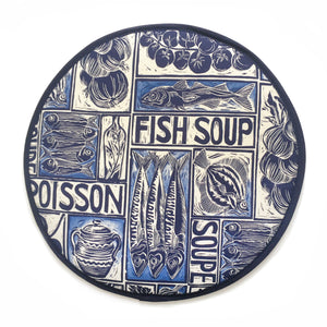 Fish Soup illustrated recipe cooker hob cover comes with cooking instructions