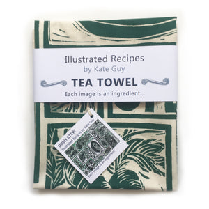 Irish Stew Illustrated Recipe Tea Towel