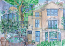 Load image into Gallery viewer, House portrait showing the front and back of the property
