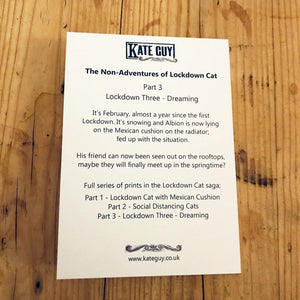 Lockdown 3; Dreaming - Greetings Card