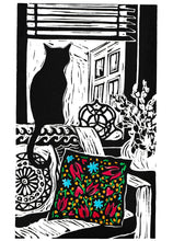 Load image into Gallery viewer, Lockdown Cat with Mexican Cushion 2nd edition ( 23 x 14 cm )
