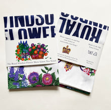 Load image into Gallery viewer, Royal Windsor Flower Show 2023 Linen Tea Towel by Kate Guy Prints
