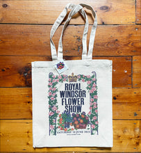 Load image into Gallery viewer, Royal Windsor Flower Show 2023 Linen Tote Bag by Kate Guy Prints
