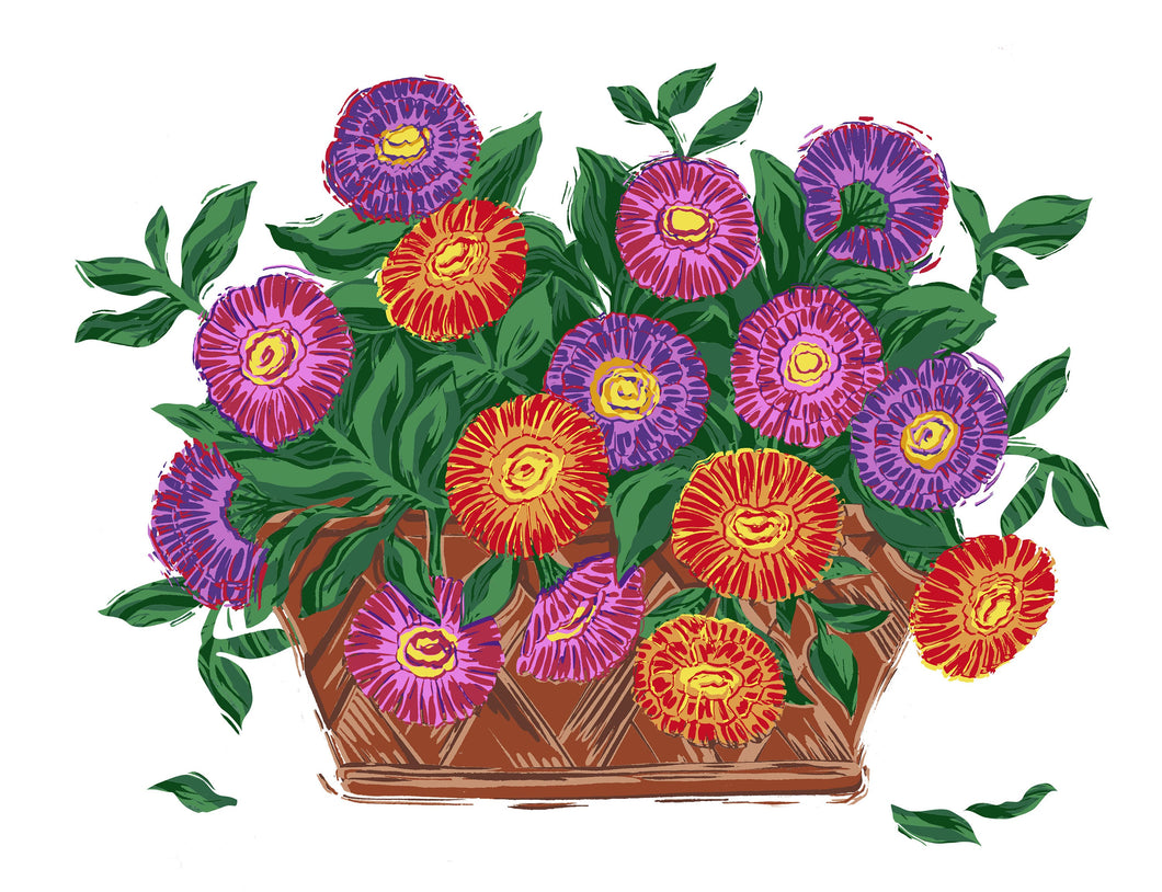 Royal Windsor Flower Show 2023 Limited Edition Prints - Zinnias