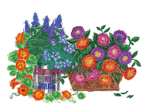 Royal Windsor Flower Show 2023 Limited Edition Prints - Zinnias