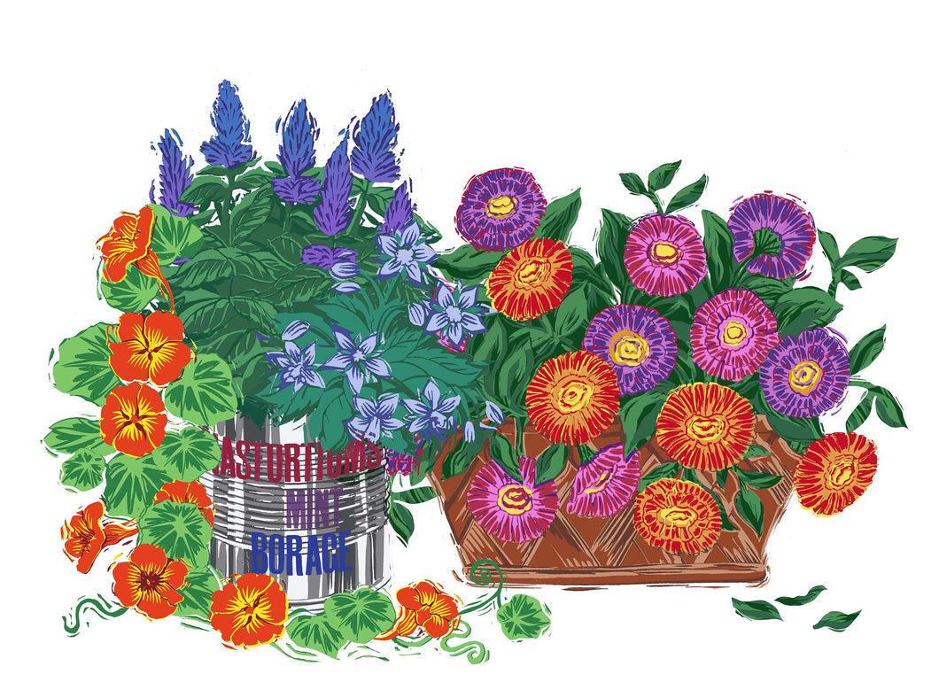 Royal Windsor Flower Show 2023 Limited Edition Prints - Two Pots