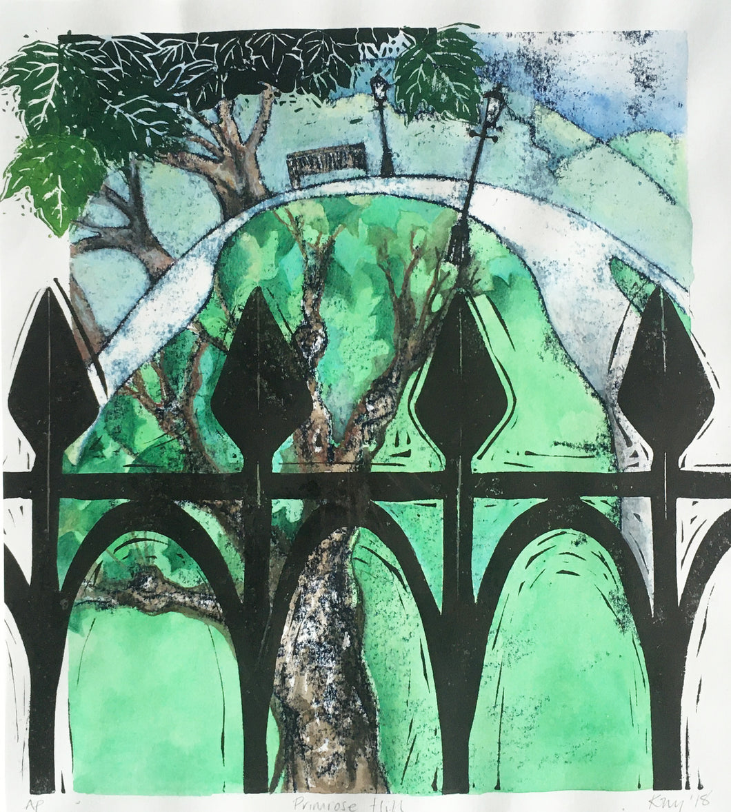 Monotype Print - Primrose Hill 4